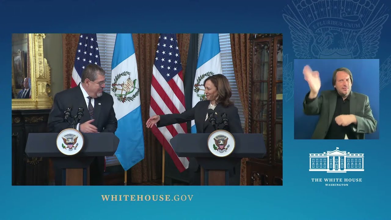 Vice President Harris Meets with President Bernardo Arévalo of Guatemala