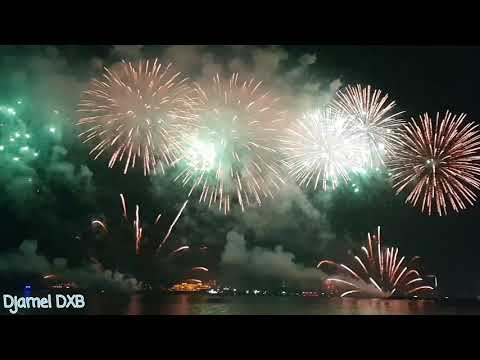 Amazing fireworks in JBR-Happy New Year  Dubai 2019