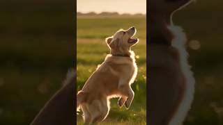 Boy & Dog Playing in the Field | Emotional AI Video#AIvideo #AIanimation #AIgenerated #AIart #fpy