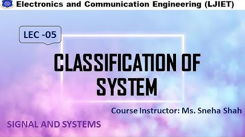 Session 5_SS_Classification of System