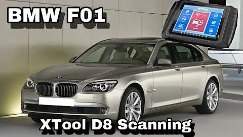 Trying out Xtool D8 on an BMW 7 series F01/ Special functions/Scanning/Service