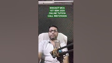 MAKAUT MCA 1ST SEM 2025 ONLINE TUITION STARTS | CALL 9007292436