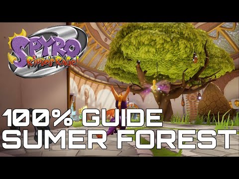Spyro 2 Ripto's Rage (Reignited) 100% Guide SUMMER FOREST (ALL ORBS, GEMS...)