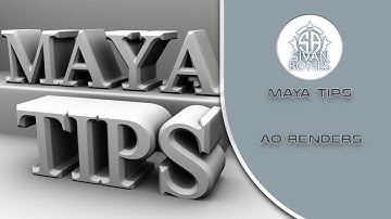 01 - Creating Ambient Occlusion Renders in Maya