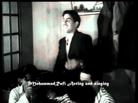 MohdRafi on silver screenJugnu  Laila Majnu1947 Tera Jalwa jisne DekhaWo apni yad dilane ko