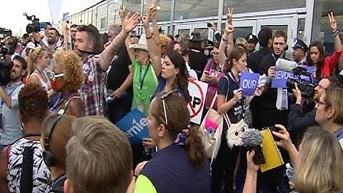 Bernie Sanders Delegates Protest Following Hillary Nomination