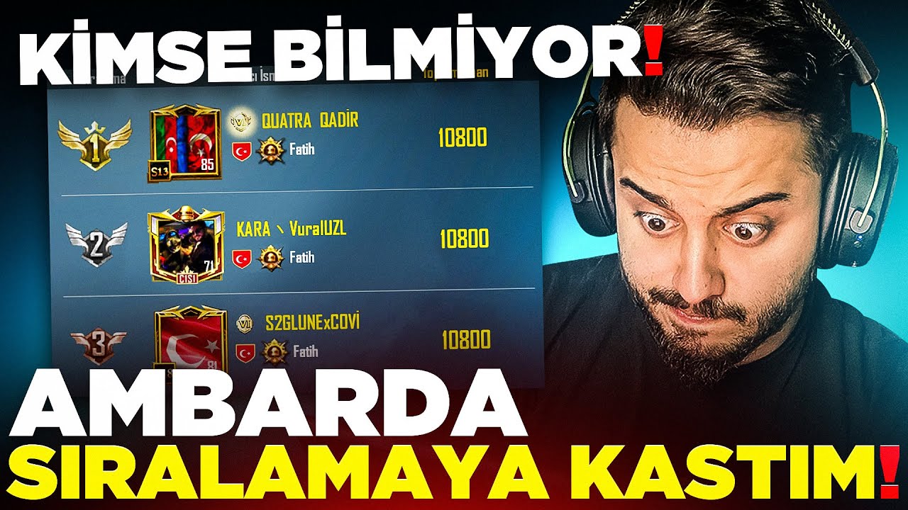 TDM OYNAYIP AVRUPA BİRİNCİSİ OLMAK! Efsane PUAN Taktiği! PUBG Mobile