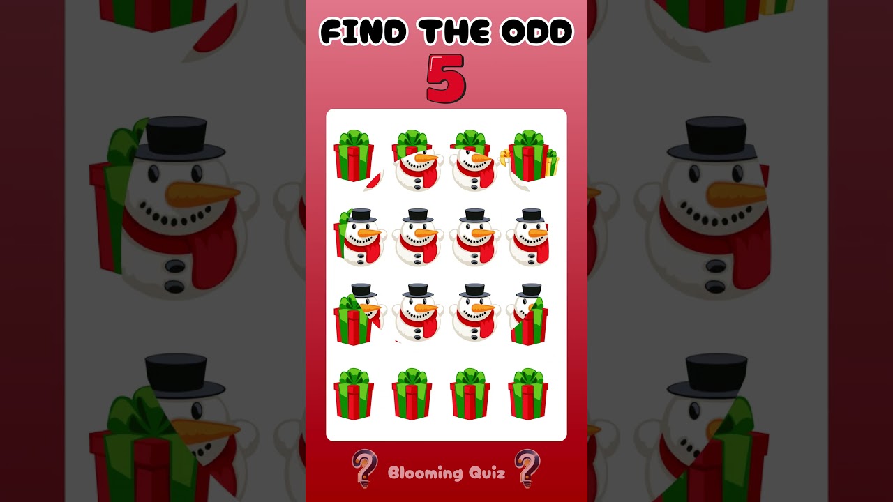 Find the ODD One Out-2 | Christmas Edition 