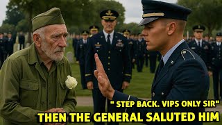 They Blocked the Old Man at a General’s Funeral — Then the 4-Star General Stopped Everything for Him
