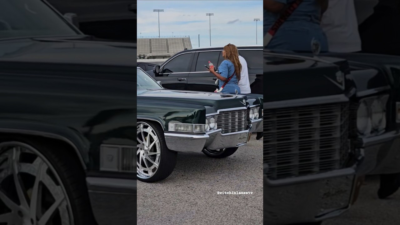 Beautiful 1969 Cadillac Deville Convertable sittin on some Savini wheels 