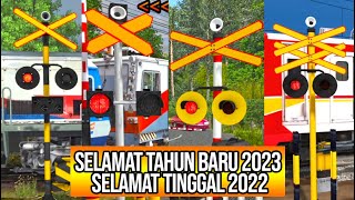 Indonesian Railroad Crossing 2022 - Kompilasi Perlintasan Kereta Api Tahun 2022 , Eps 258