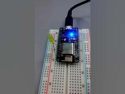 External Internal LED blink ESP8266 NodeMCU - YouTube