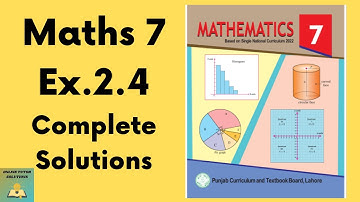 Exercise 2.4 Chapter 2  Class 7 Math New Book  | Class 7 Math New Book Unit 2 Exercise 2.4