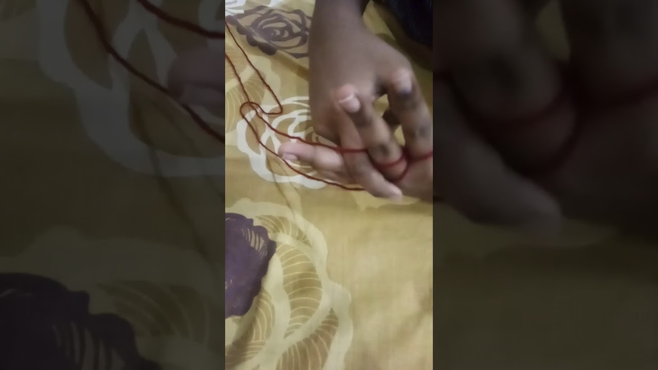Cat's cradle "Finger cutting string trick"