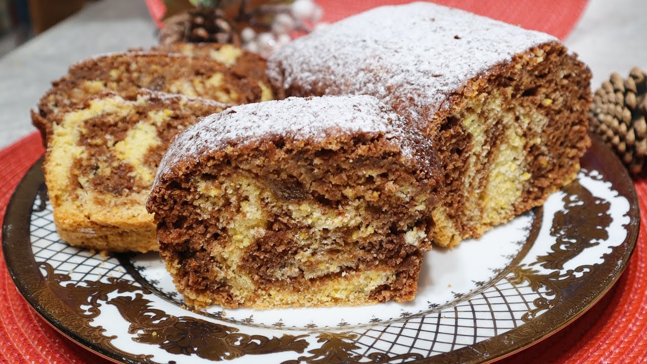 POSNI MRAMORNI KOLAČ! Jeftin kolač! Mirisan i mekan! Bez jaja i mleka!