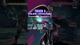 TEKKEN 8 Devil Jin WS+3 difficult combos #gaming #tekken #deviljin #combos #ewgf