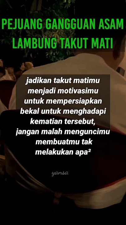 takut mati jadikan motivasi - pejuang asam lambung #shorts #asamlambung