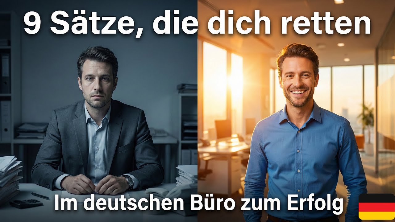 Rette deine Karriere mit 9 Sätzen | A1-A2 Professionelles Deutsch | Deutsch lernen mit Podcast