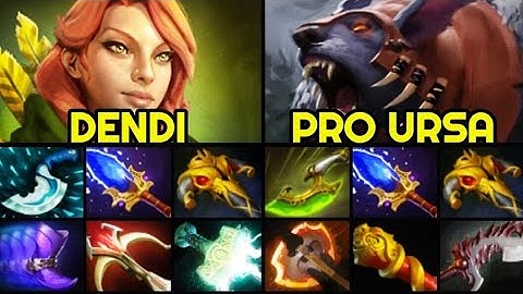 DENDI Intense Hard Game vs 6 Slotted Ursa — Scepter Build Windranger