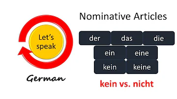Nominative PART 2 : Articles | German cases | Grammar | Lesson 6 | A1 Level | Basic German |