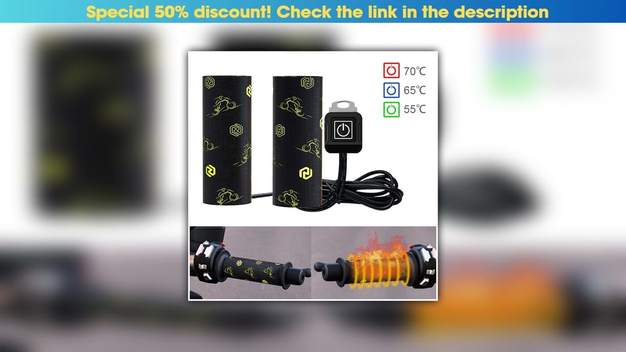 Review 12V Motorcycle Heated Grips Handlebar Electric Hot Heated Grips Handlebar Warmer ATV Bike Ha