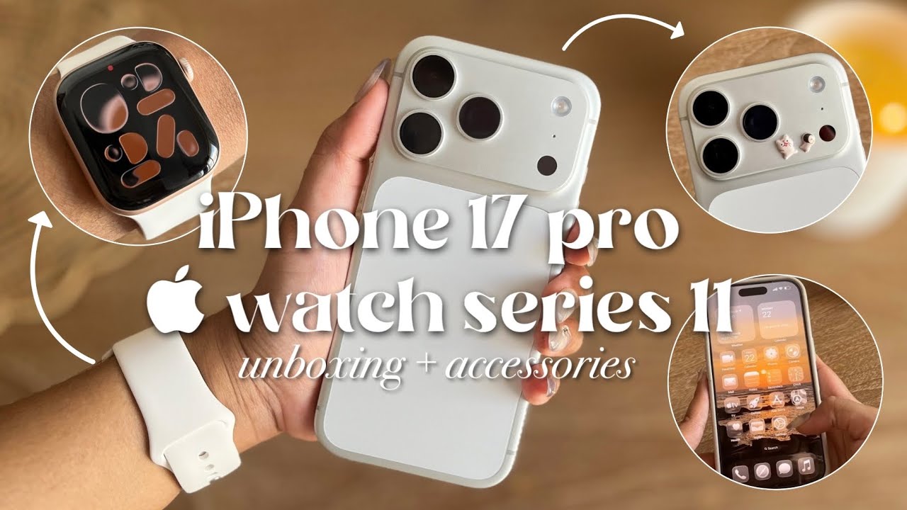 iPhone 17 Pro [Silver]  Apple Watch Series 11 [Rose Gold] asmr