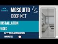 How to install magnetic mosquito door net | DIY | LifeKrafts magnetic mosquito screen