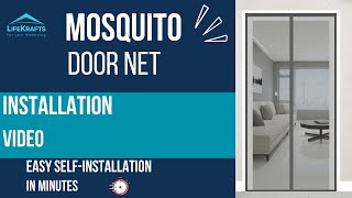 How to install magnetic mosquito door net | DIY | LifeKrafts magnetic mosquito screen screenshot 3