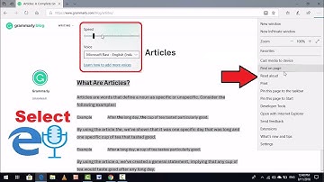 How to Make Edge Browser Read WebPages or Articles Aloud in Windows