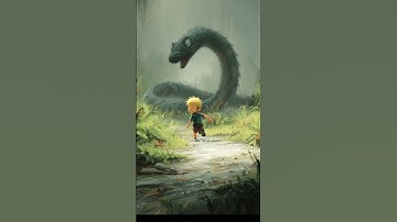 “The Python and the Baby"#ai#aishorts#aianimation#viralshorts#snake&baby #shots2025#honeyanimatrixai