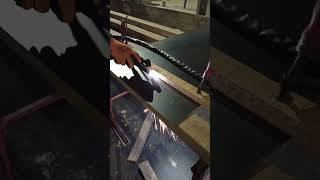 Plasma cutter in action #shorts