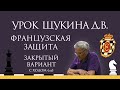 Видеоурок Д.В. Щукина. Закрытый вариант Французской защиты с ходом a3