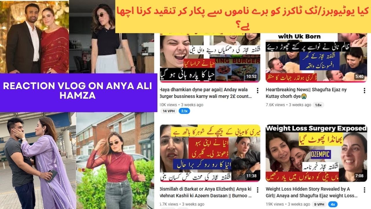 Negative Impact of Influencers on Society - Anya Ali Hamza - Critics Reactions on Her - Your opinion