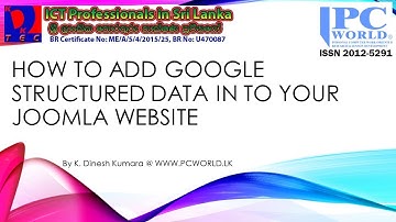 How to Add Google Structured Data In To Your Joomla CMS Website English Lesson