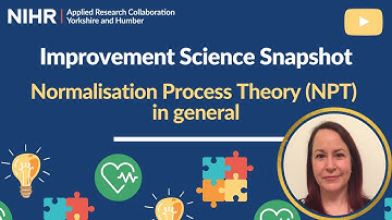 Improvement Science Snapshot - Normalisation Process Theory (NPT) in general