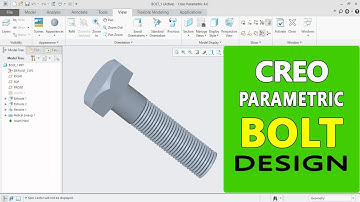 How to make a bolt in PTC Creo I How to create a bolt in PTC creo I PTC Creo tutorial