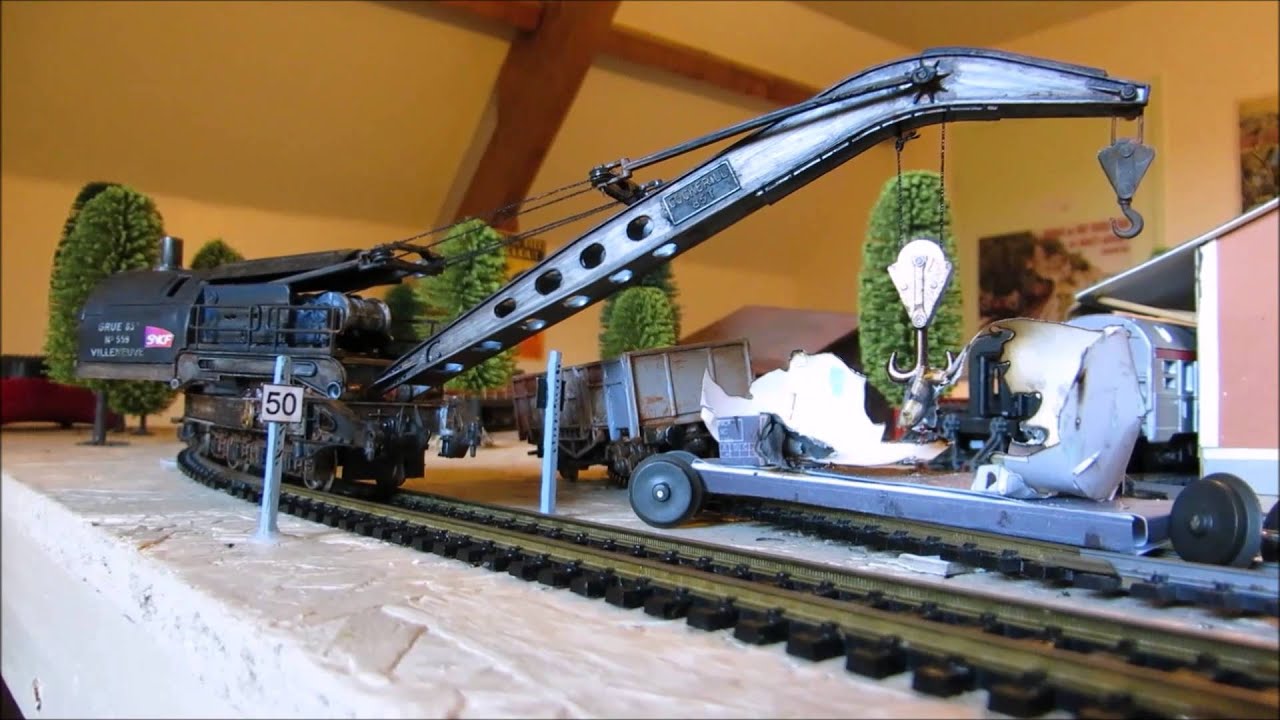 Octopusrail modélisme - Grue Cockerill de 85 tonnes marque : JOUEF réf