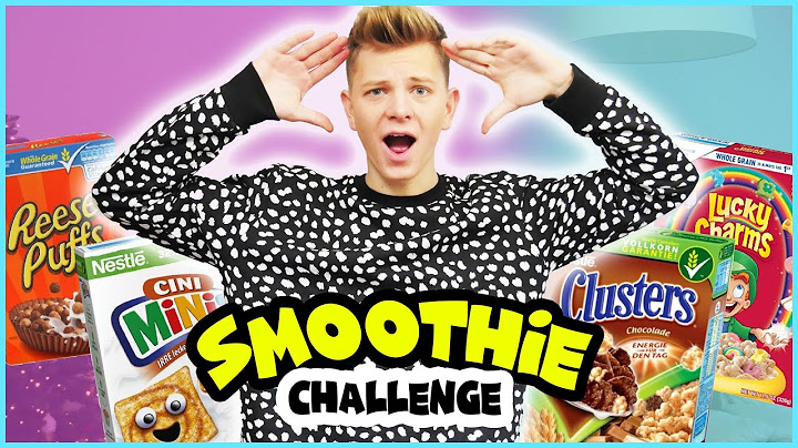 SMOOTHIE Z PŁATKÓW ŚNIADANIOWYCH CHALLENGE!😱