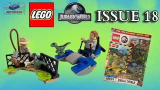 LEGO Jurassic World Magazine Issue 18 - Set 122409 (2024) Robert Mouldoon and baby Raptor