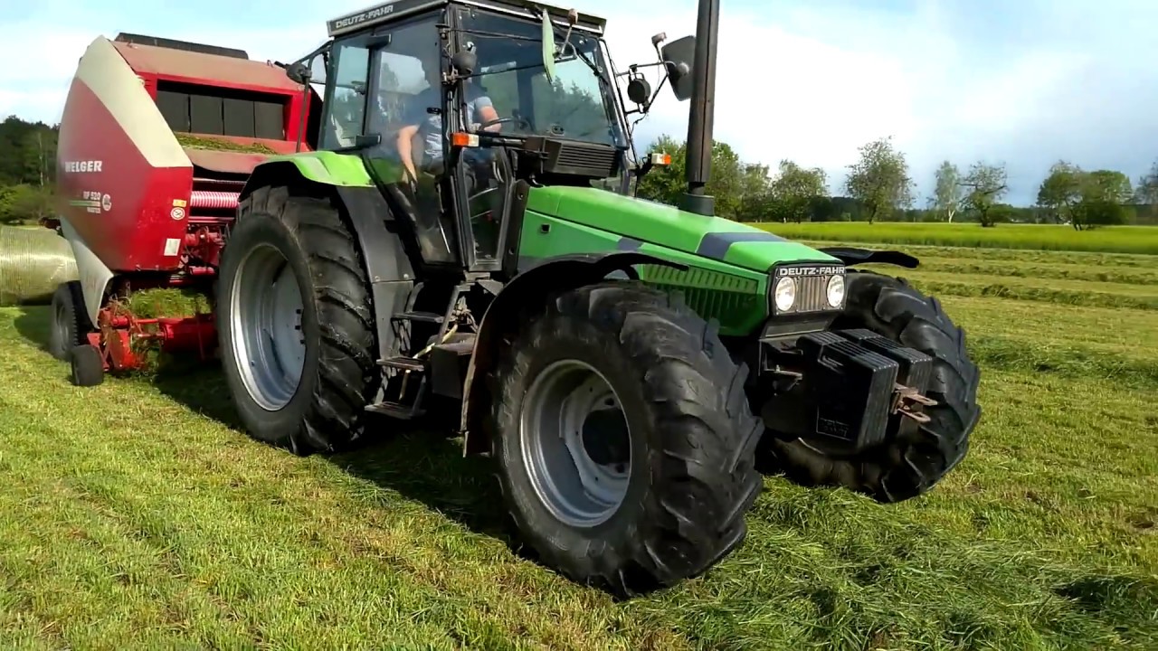 Zielone żniwa 2019 Deutz-fahr agro xtra 6.16 & 4.57 #Lely welger RP 520 #krone 323am#Gr Kortus