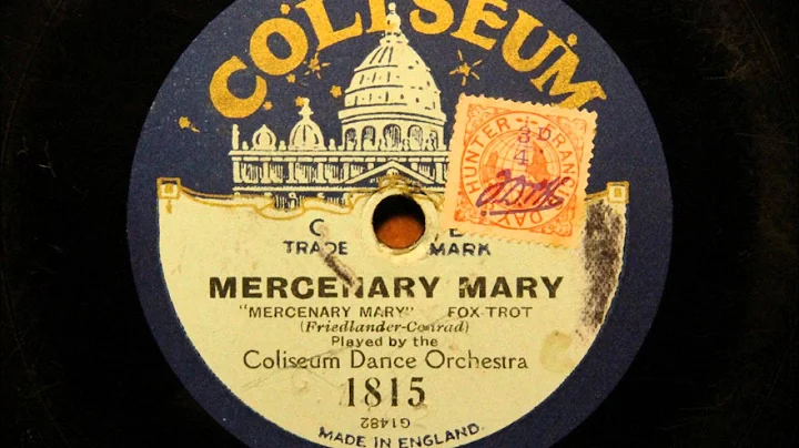 Mercenary Mary - Jeffries and his Rialto Orchestra
