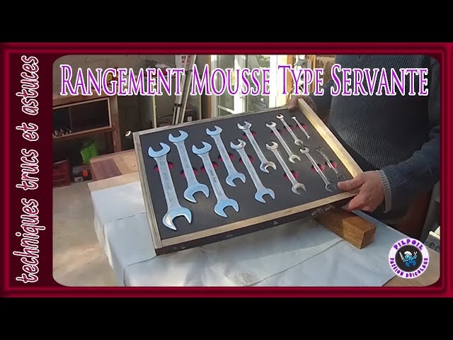 fabrication d'un rangement d'outils en mousse type servante DIY