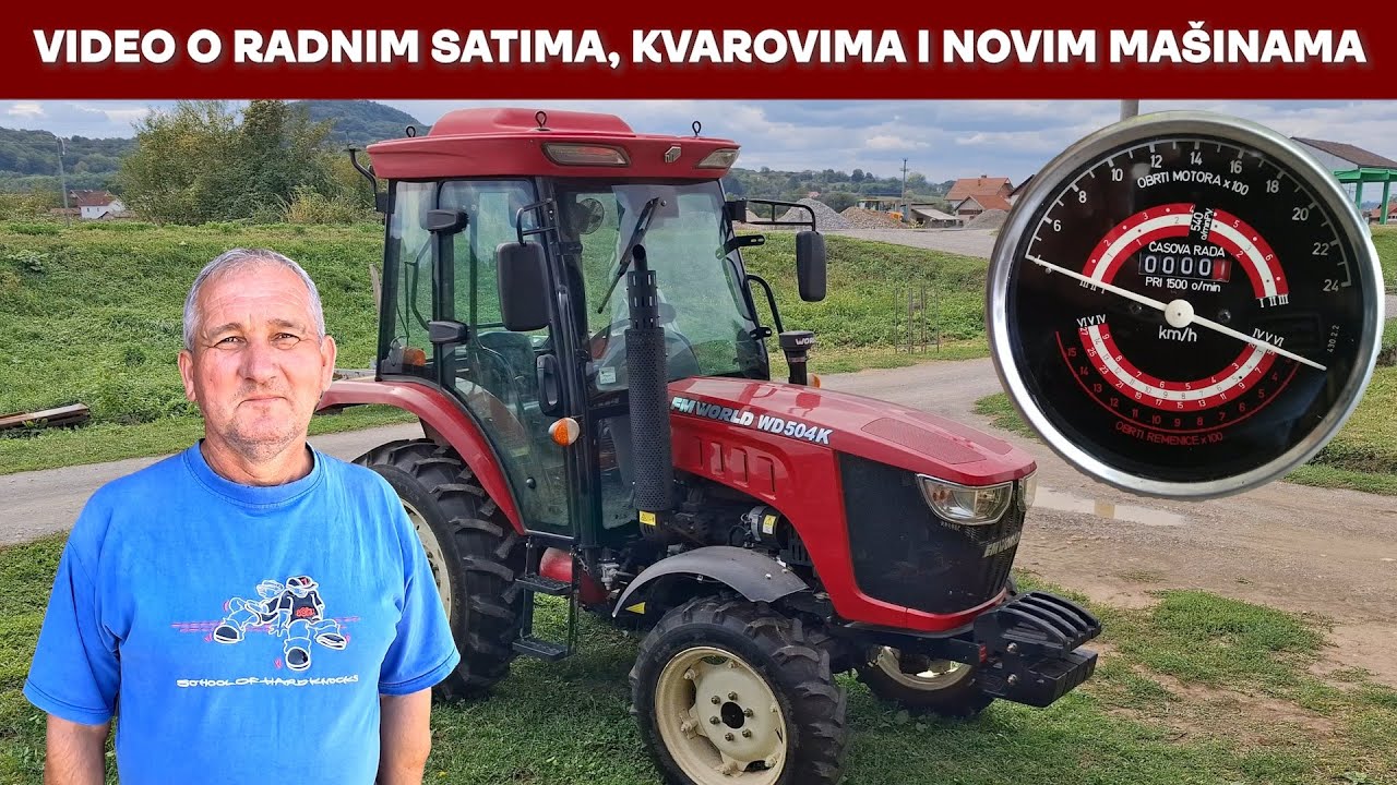Koji traktor je najviše radio? Koliko radnih sati smo napavili? Šta smo kupili od mašina?