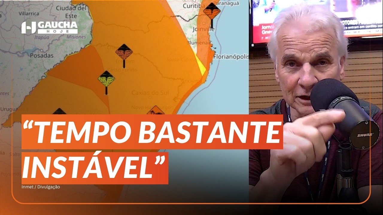 CICLONE EXTRATROPICAL mantém RS em alerta: confira a previsão do tempo com Cléo Kuhn | Gaúcha Hoje