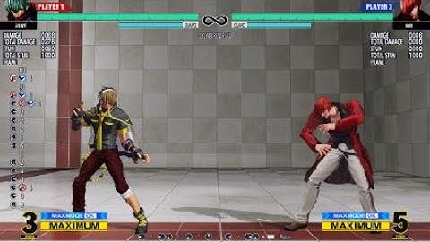 KOFXV Shunei safe jump after level 2 Specter Extension