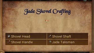 Jade shovel Crafting(Shovel Head, Shovel Shaft, Shovel Handle,Jade Talisman),Treasure of Nadia