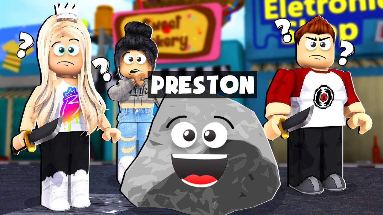 I Used A Roblox Rock To Prank My Friends Funny Youtube - prestonmobile roblox obby