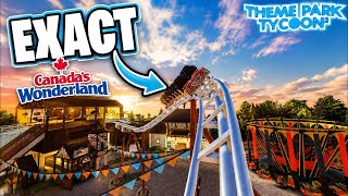 Information *EXACT* Canada's Wonderland Recreation in Theme Park Tycoon 2 Update