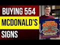 Collecting mcdonalds signs 554 signs in one weekend trip