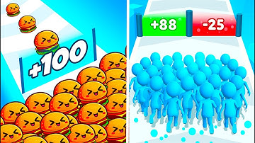 Food Run Vs Count Masters  🍌🍋🍓 Walkthrough All New Max Update Mobile Tiktok Gameplay Gh2382